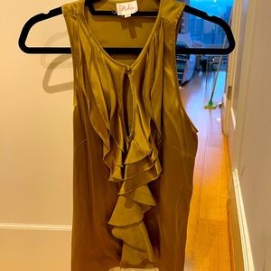 100% silk ruffle top from Parker